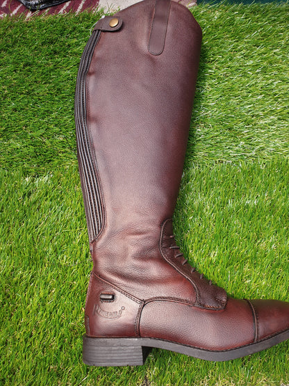 Rhinogold Brown leather Riding boots FREE POSTAGE ✅