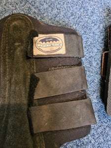 Weatherbeeta black brushing boots in cob size(FREE POSTAGE)