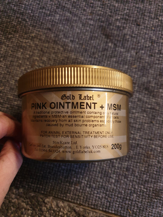 Gold label Pink ointment +MSM mud fever