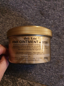 Gold label Pink ointment +MSM mud fever FREE POSTAGE