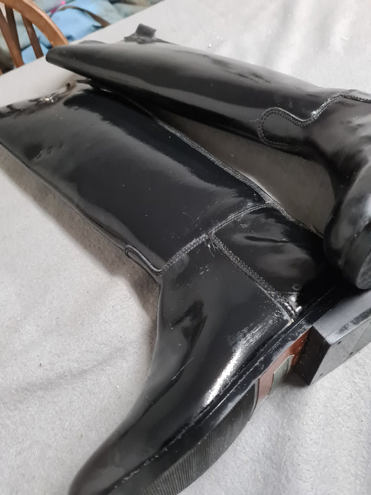 New Rhinegold Olympic size 6 long boots black FREE POSTAGE ✅