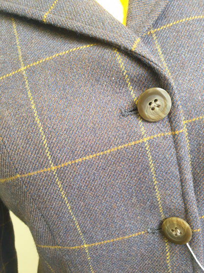 Veste - Coton irisé, tweed de laine & perles d'imitation, rose & écru Veste - Coton irisé, tweed de laine & perles d'imitation, rose & écru