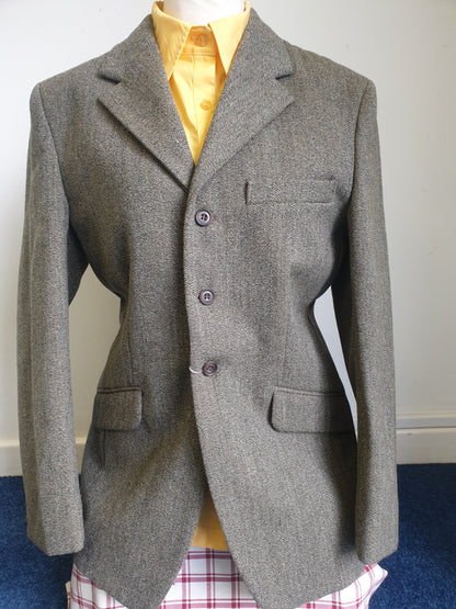 NEW mears keepers tweed jacket, size 16 (40"), green, wool FREE POSTAGE 🔵