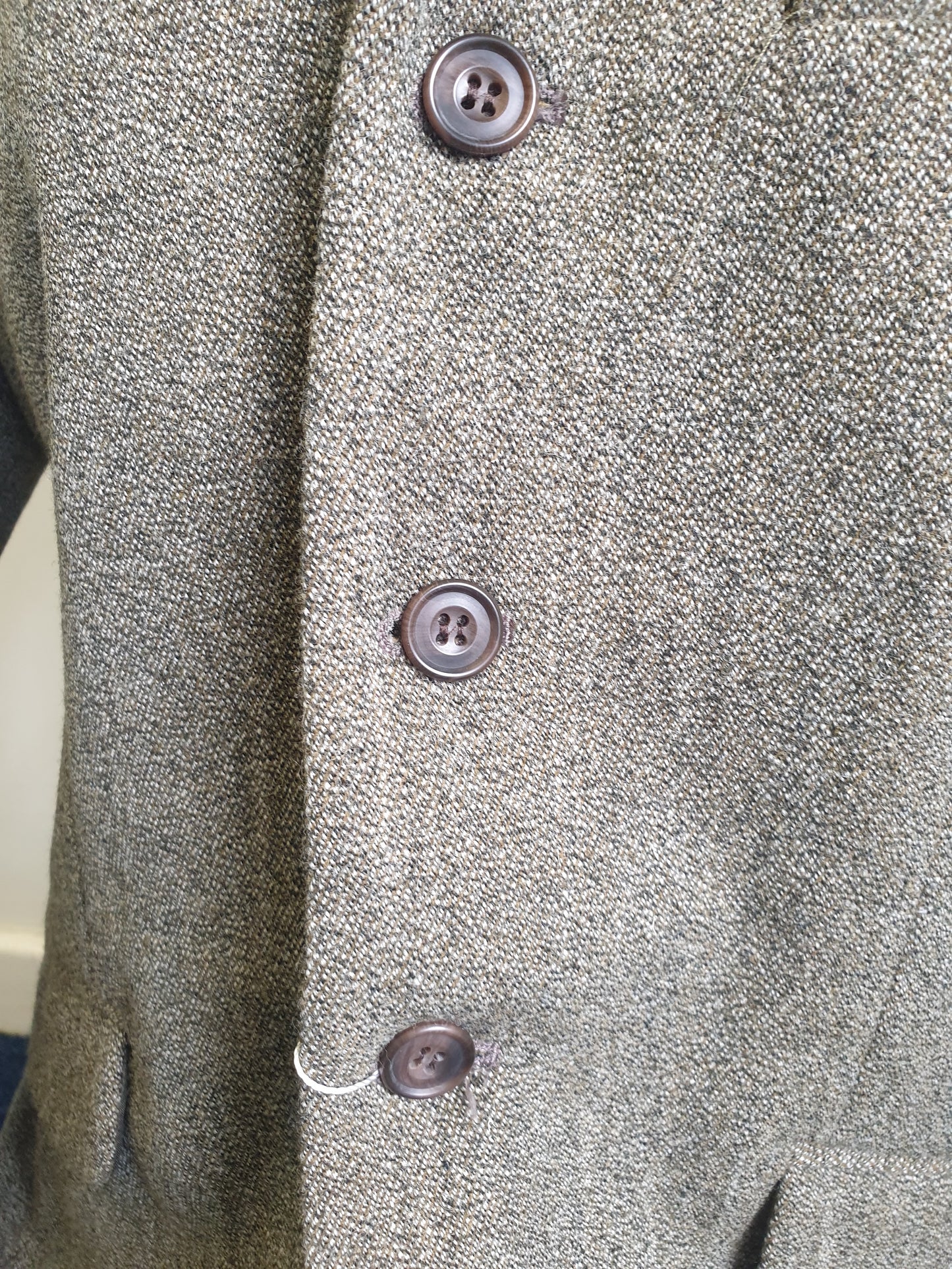 NEW mears keepers tweed jacket, size 16 (40"), green, wool FREE POSTAGE 🔵