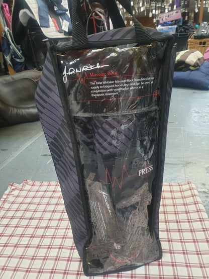 NEW john whitaker massage boots for front legs one size FREE POSTAGE *