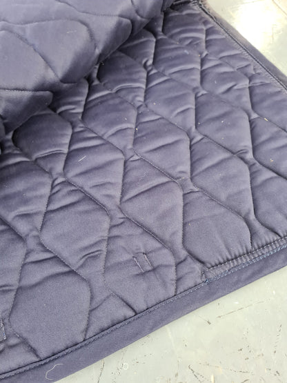 Full size Navy padded saddle cloth with being FREE POSTAGE *