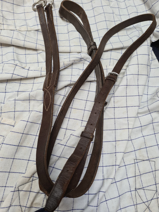 Brown Cob martigale English leather
