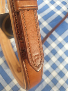 NEW mark Todd nose band, size full, tan brown leather FREE POSTAGE *