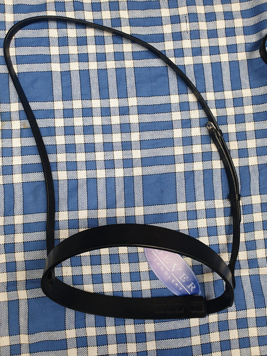 NEW dever Saddlery nose band, black leather sizes cob and x full FREE POSTAGE *