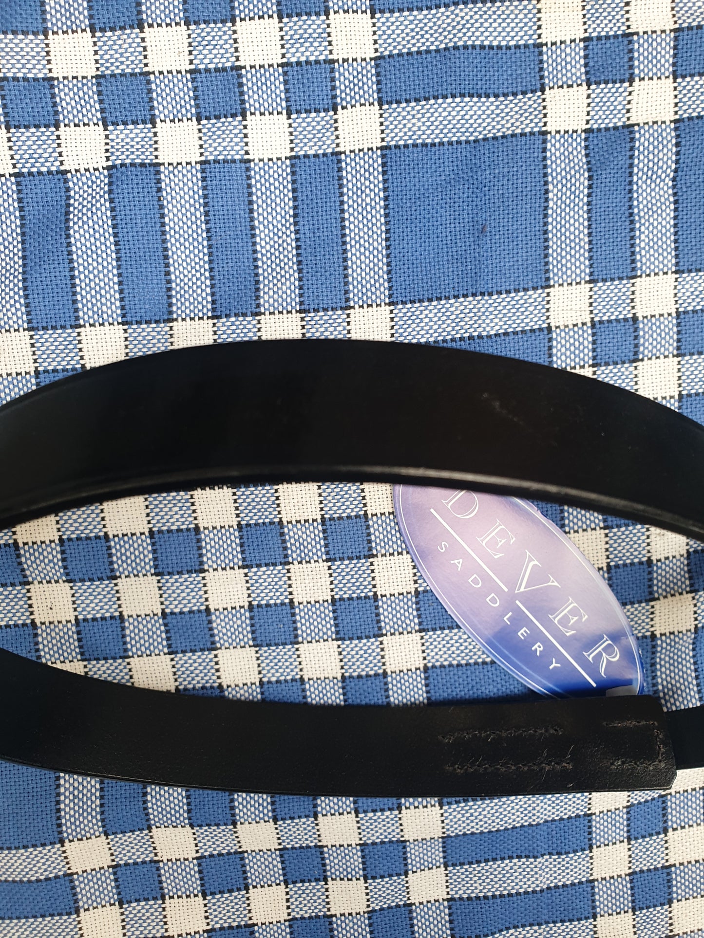 NEW dever Saddlery nose band, black leather sizes cob and x full FREE POSTAGE *