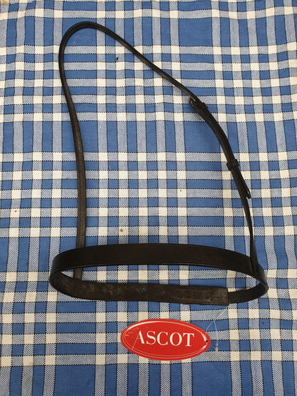 NEW ascot nose band, in sizes cob and full, brown leather FREE POSTAGE *