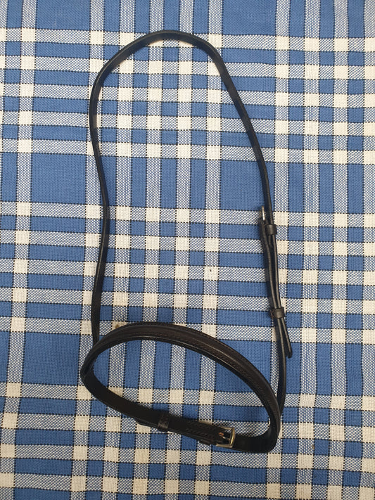 NEW dever Saddlery nose band, size shetland pony, brown english leather FREE POSTAGE *