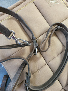 Cob size brown leather side reins FREE POSTAGE*