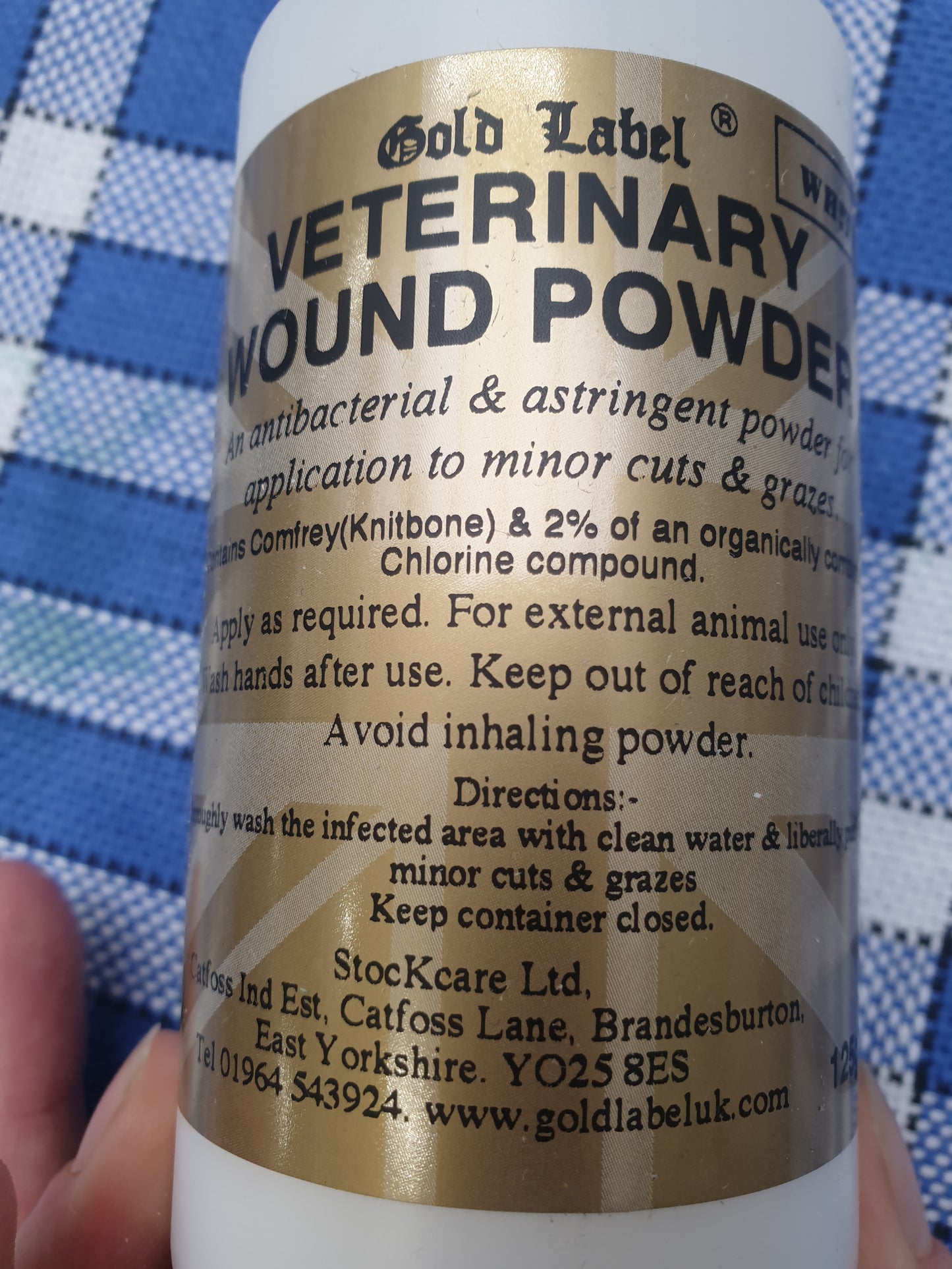Gold label veterinary wound powder 125g FREE POSTAGE *