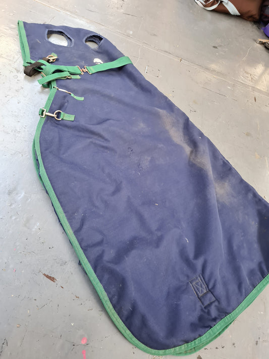 Used blue full size turnout full head and neck FREE POSTAGE☆