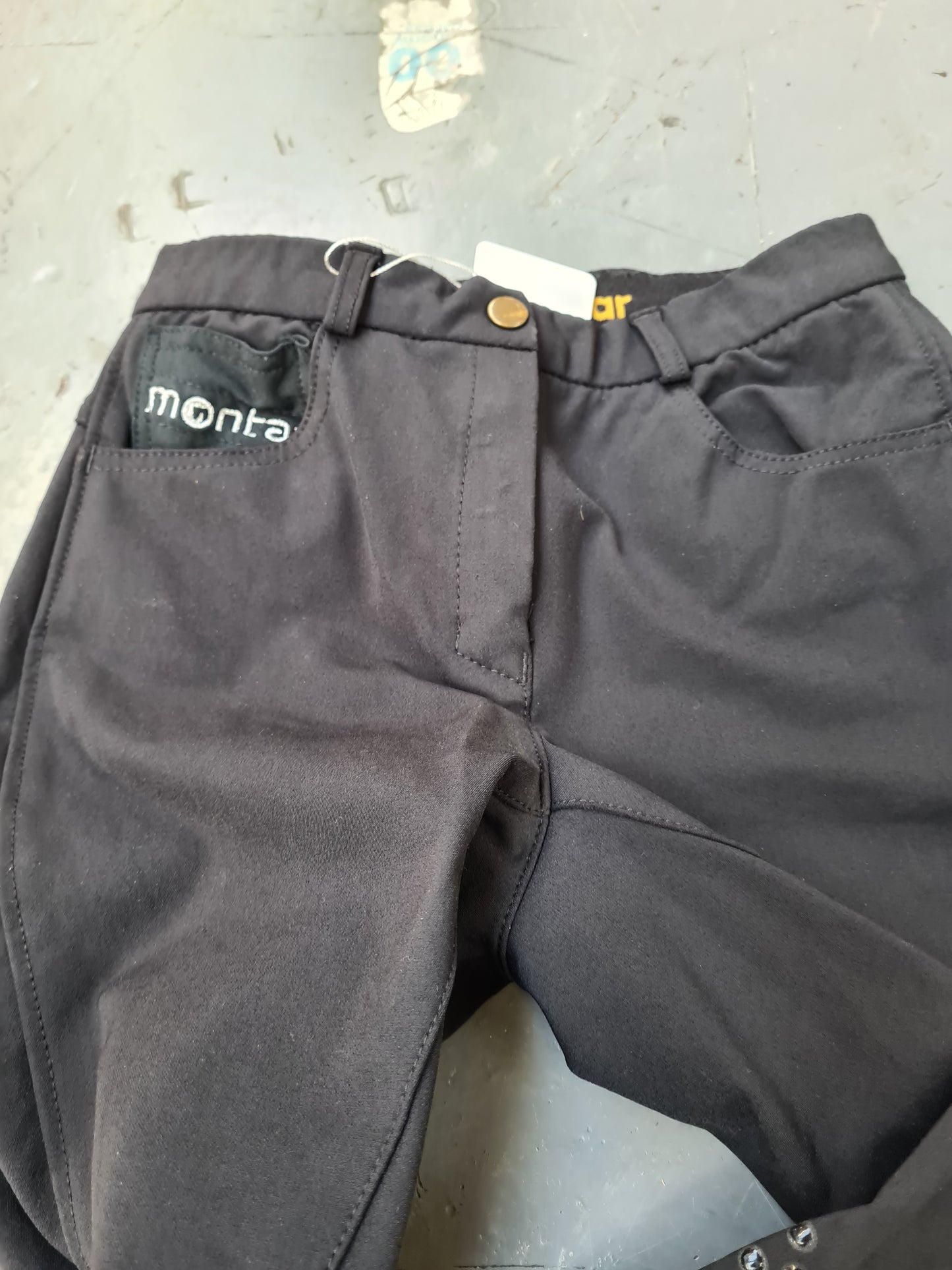 Used size 8 Montar black grip jodhpurs FREE POSTAGE☆