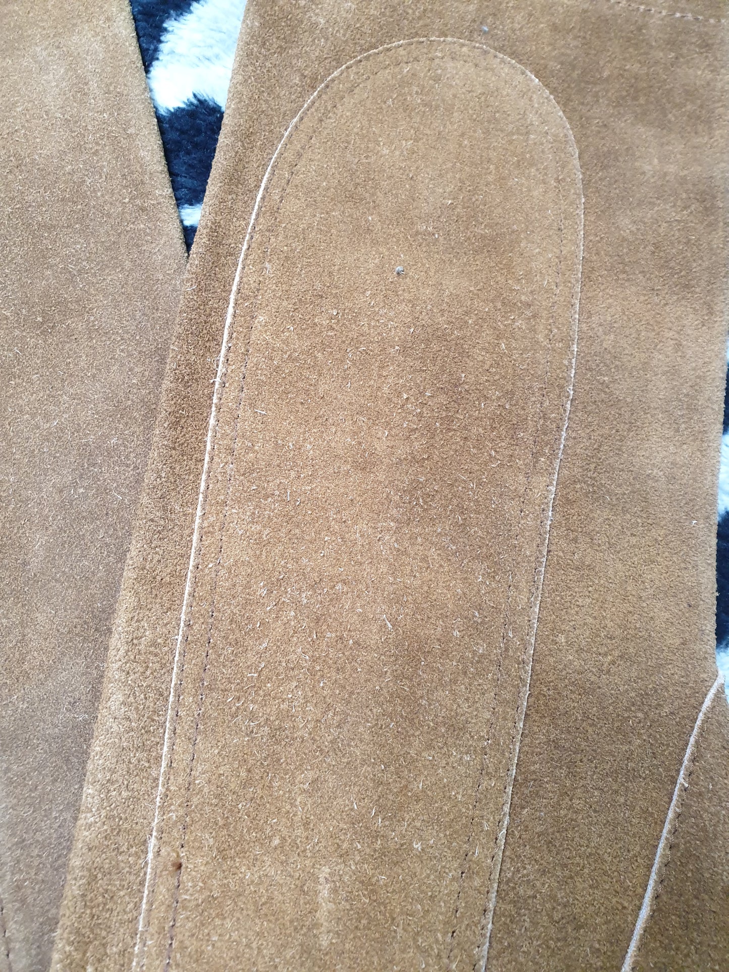 Used brown small adults suede chaps