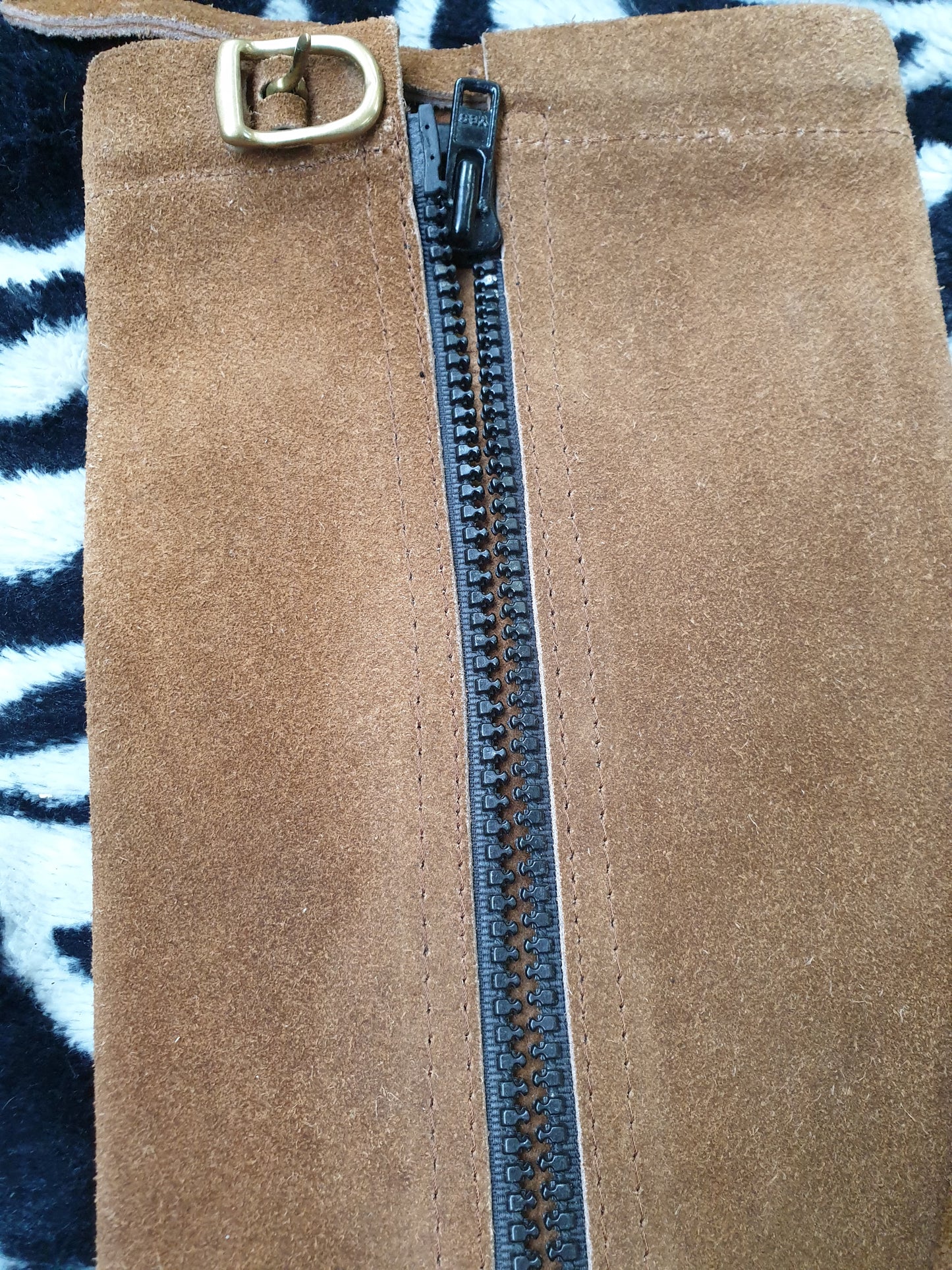 Used brown small adults suede chaps