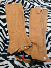Used brown shires adults XS suede chaps FREE POSTAGE🟢