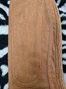Used brown shires adults XS suede chaps FREE POSTAGE🟢