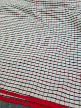 Used 5'6" check cotton sheet FREE POSTAGE☆