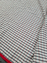 Used 5'6" check cotton sheet FREE POSTAGE☆