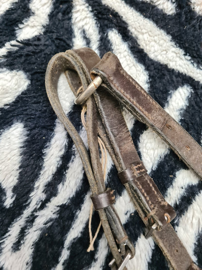 Used shires brown leather cob size standing martingale FREE POSTAGE☆