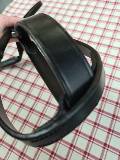 New dever black English leather standing martingale size cob/full FREE POSTAGE *