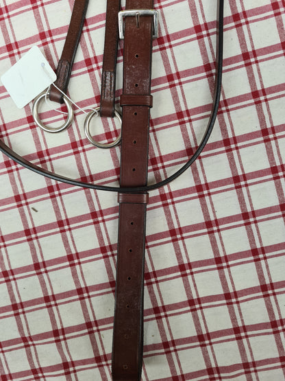 Like new barnsby tan brown leather running martingale size cob FREE POSTAGE *