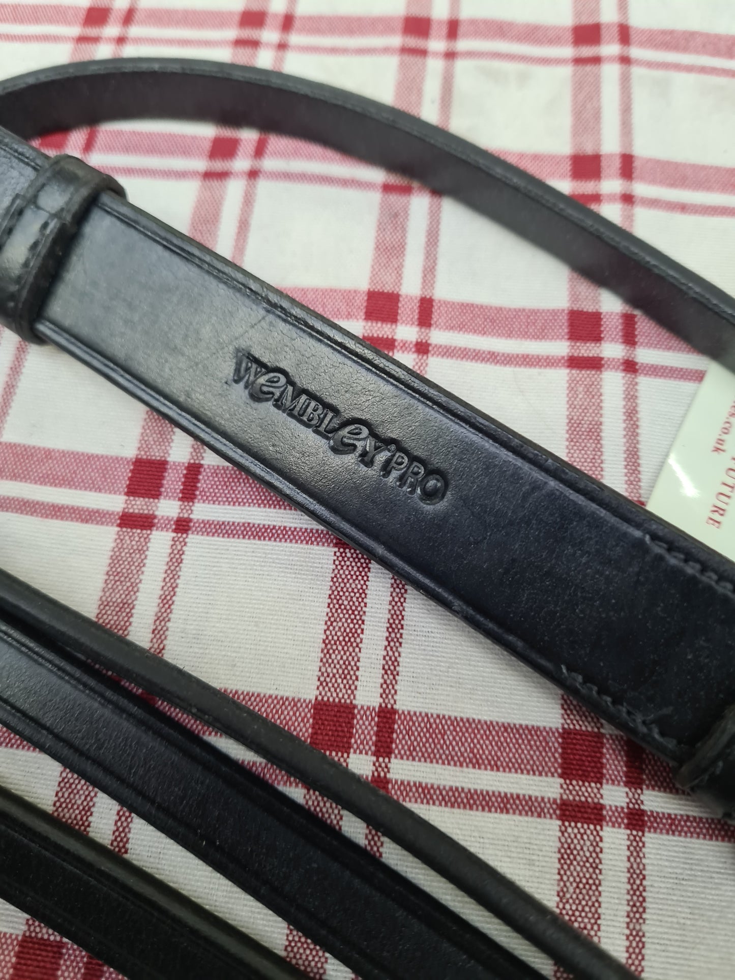 NEW Wembley pro by jeffries, black leather, pony size, running martingale FREE POSTAGE *