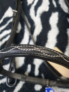 New shetland black leather dever bridle FREE POSTAGE☆