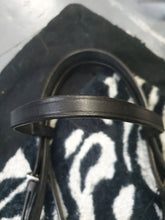 New shetland black leather dever bridle FREE POSTAGE☆
