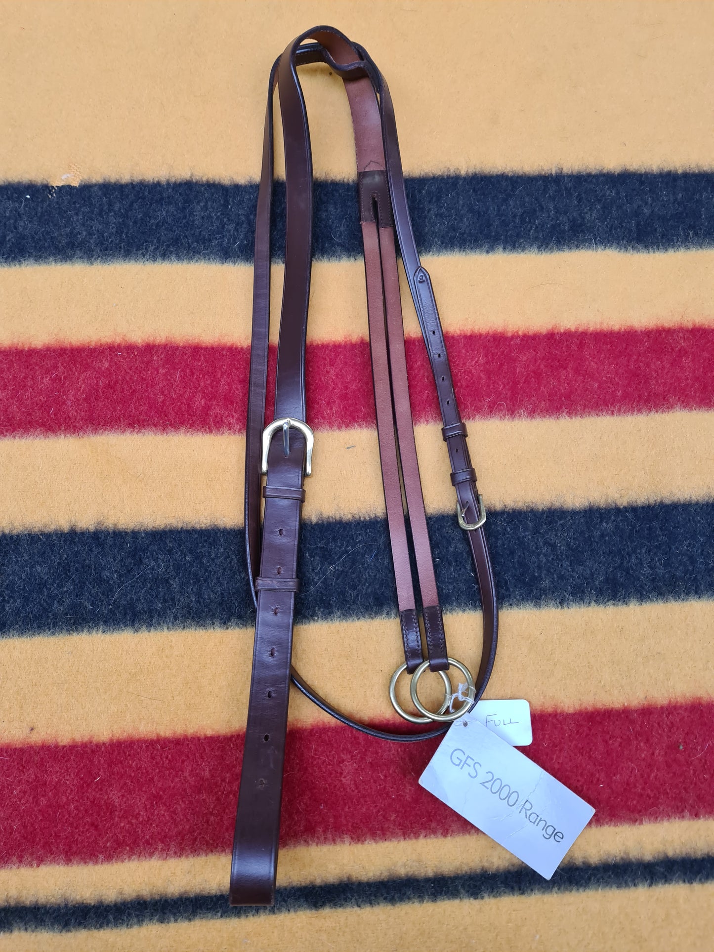 NEW GFS running martingale size full, brown leather FREE POSTAGE *