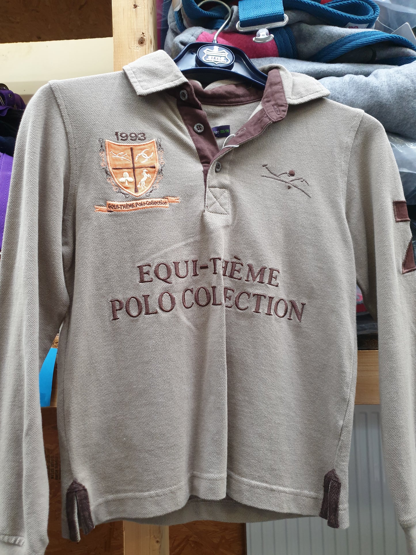 New 8-9 years Equi-theme polo top FREE POSTAGE🟢