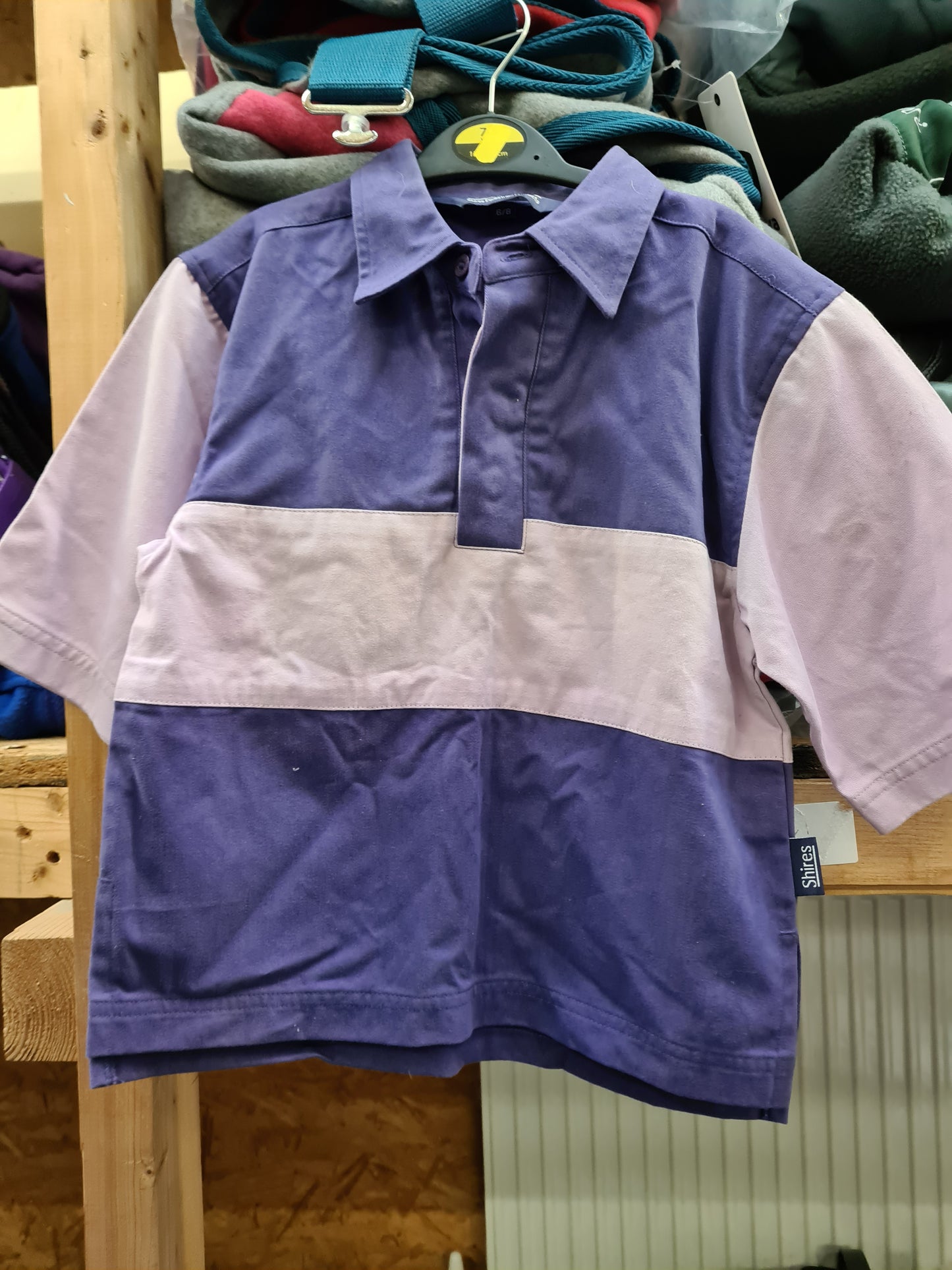 New age 6-8 shires purple shirt tops FREE POSTAGE 🟢