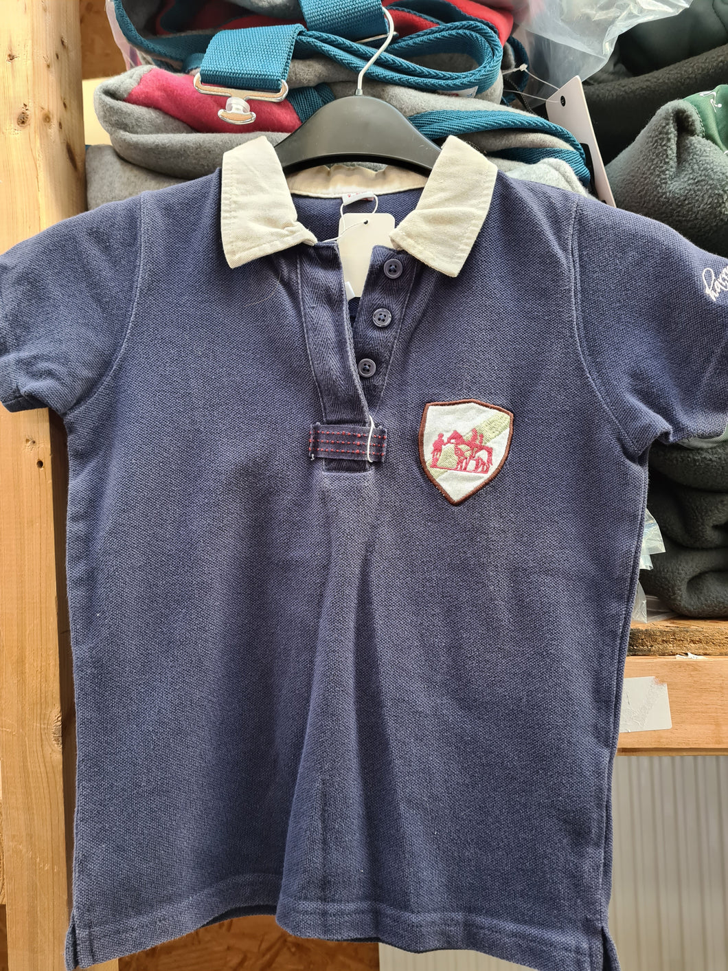 Used Harry Hall age 4-5 navy polo top FREE POSTAGE 🟢