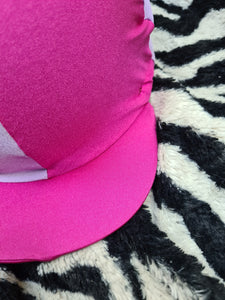 Used pink and purple hat silk cover FREE POSTAGE  🟣