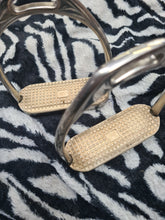 Used 4-3/4" stirrup irons with rubbers FREE POSTAGE☆