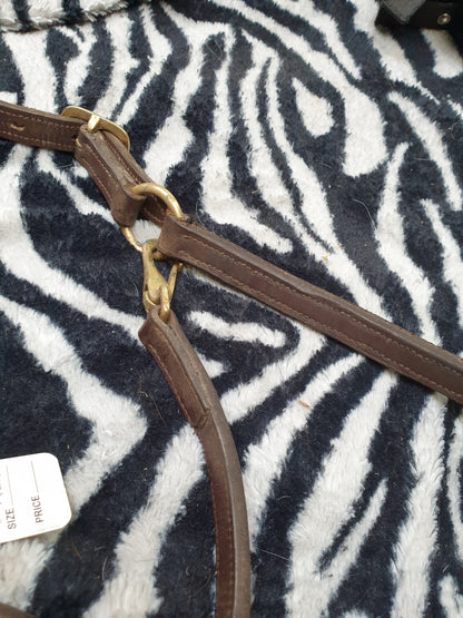 Used full size brown leather headcollar FREE POSTAGE☆