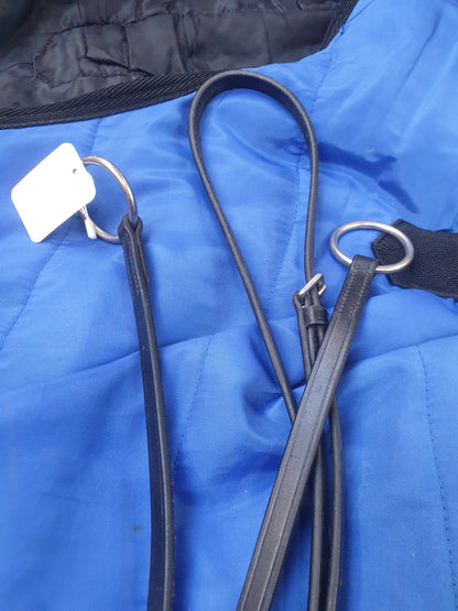 Used pony size black leather running Martingale FREE POSTAGE☆