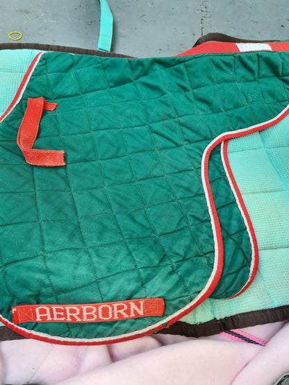 Used full size green Aerborn numnah FREE POSTAGE☆