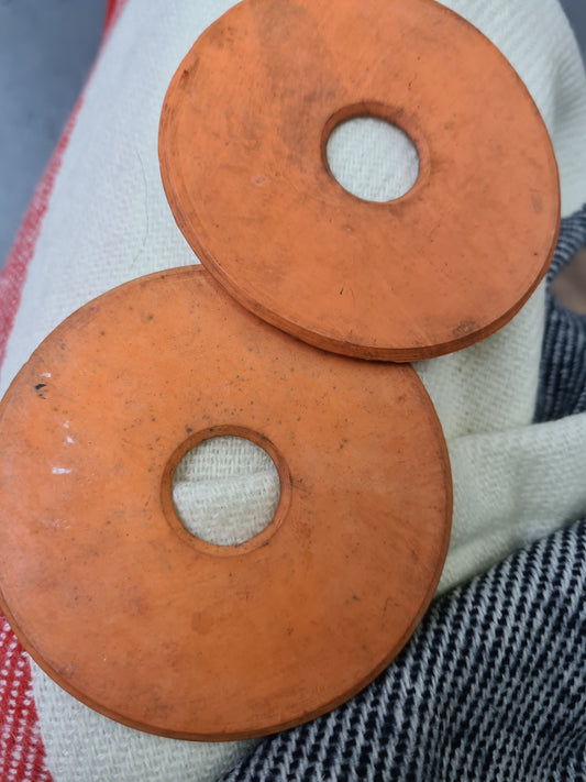 Used orange rubber bit rings FREE POSTAGE☆