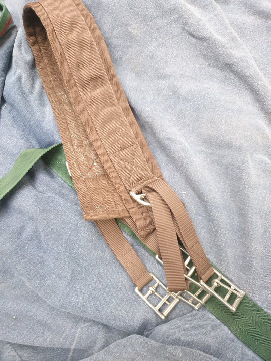 Used 40" shires brown cotton girth FREE POSTAGE☆