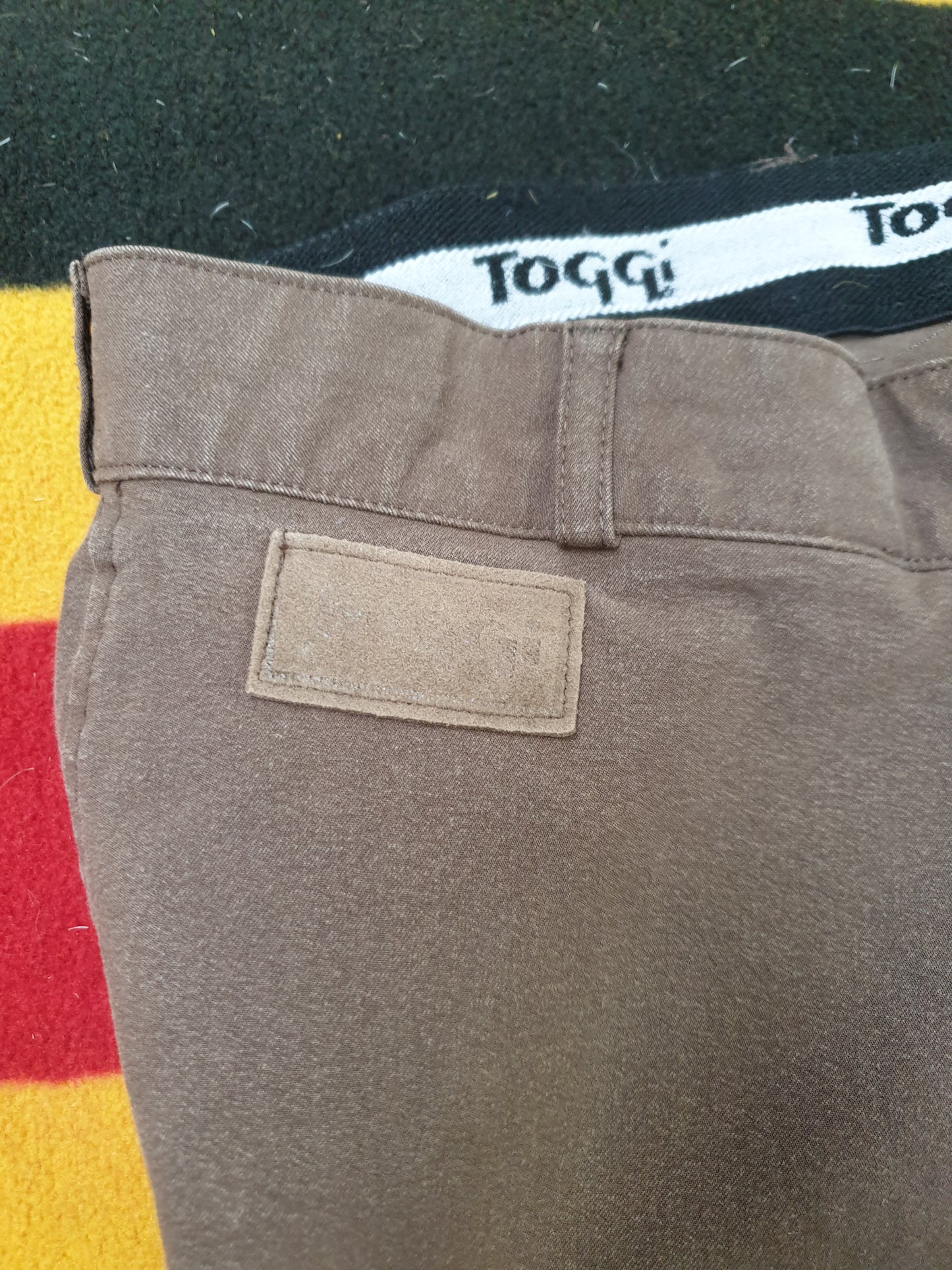 Used size 14 brown Toggi suede seat jodhpurs FREE POSTAGE☆