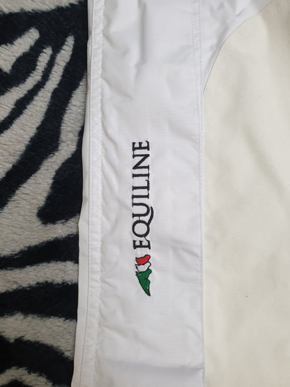 NEW equiline waterproof over breeches, size x small, white FREE POSTAGE 🟢