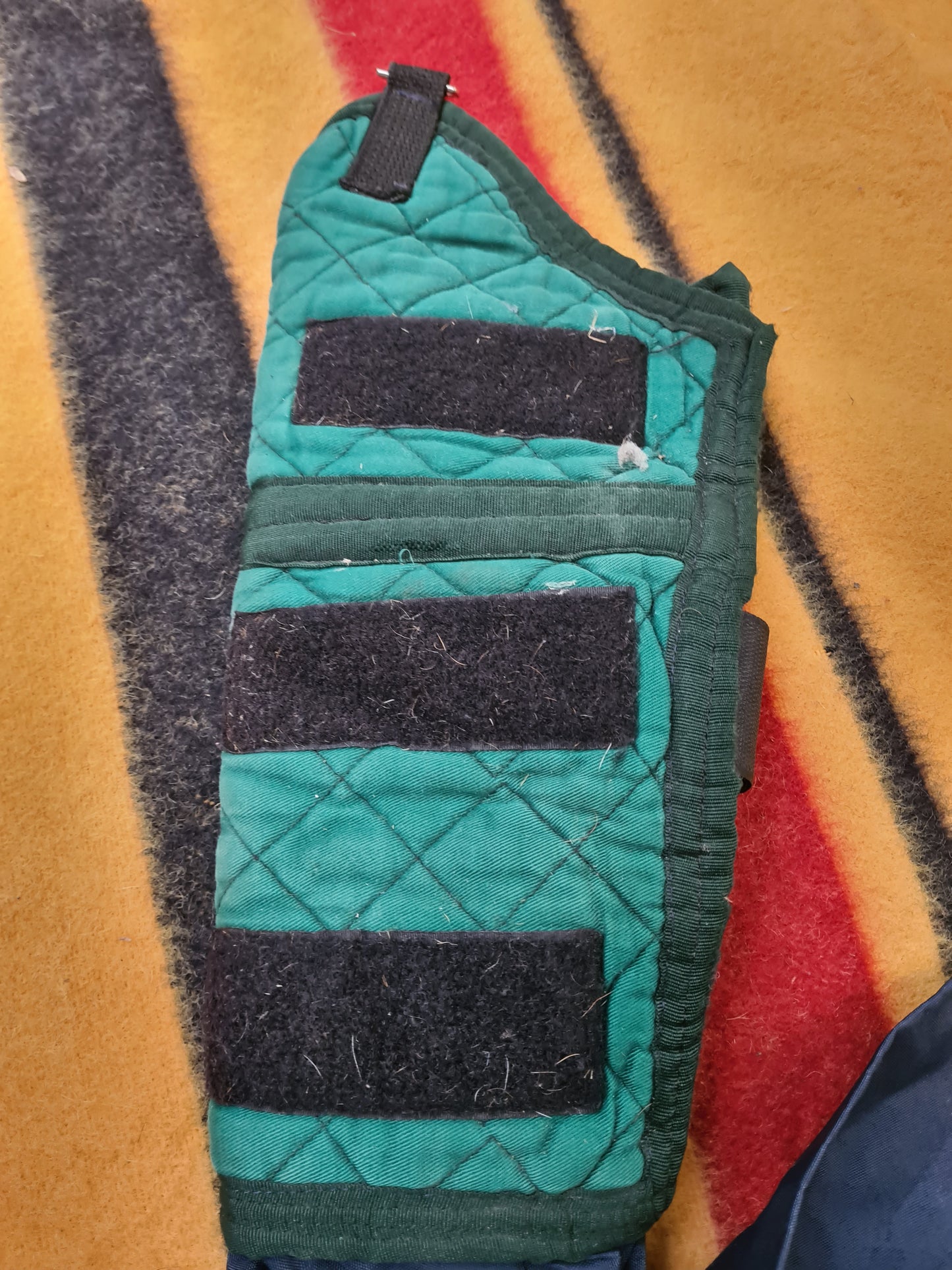 Used full size green and navy tail bag FREE POSTAGE☆