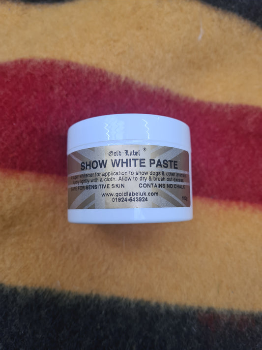 New Gold label show white paste