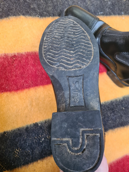 Used Kids size 1 shires black jodhpur boots FREE POSTAGE☆