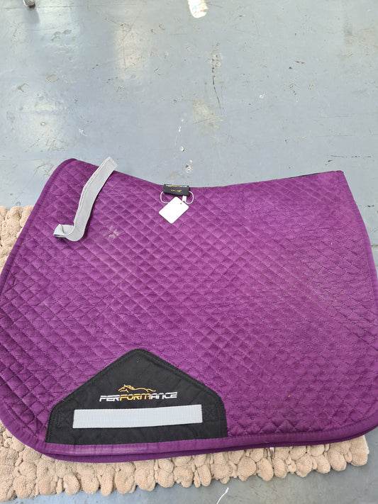Used 17-18" purple saddle cloth FREE POSTAGE☆