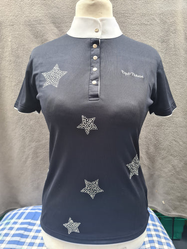 NEW Equitheme navy bling star top, various sizes FREE POSTAGE ✅